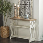 White Farmhouse Wood Console Table, 32 x 38, , alternate image number 6