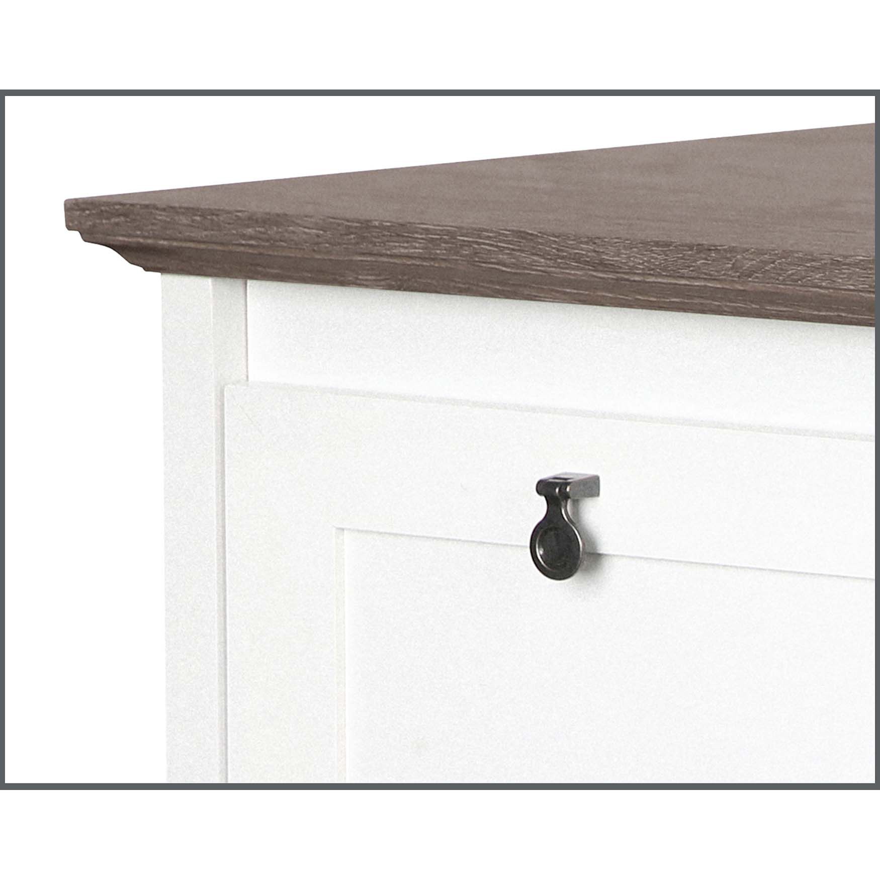 Finley White 2-Drawer Lateral Filing Cabinet, , alternate image number 3