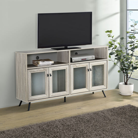 56-inch TV Stand with 4 Doors Accent Cabinet, , on-hover image number null