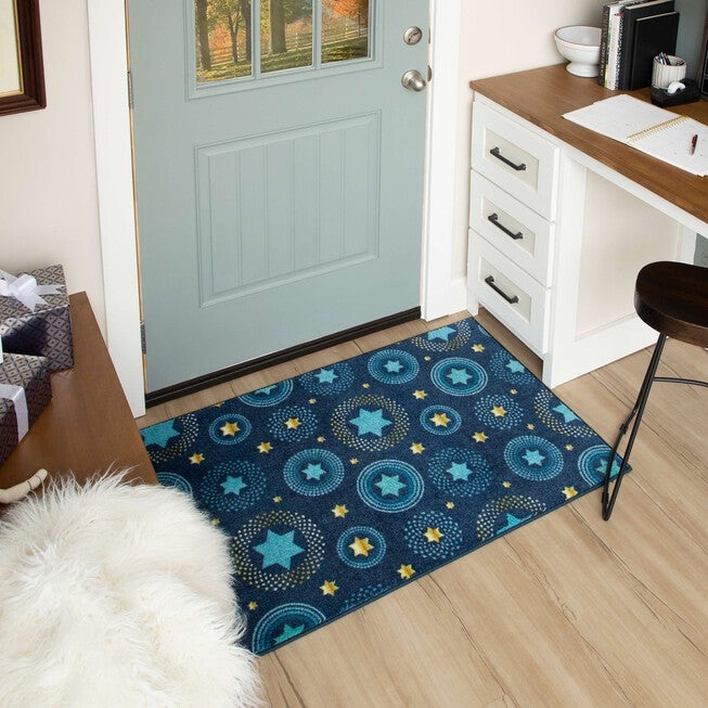 Holiday Stars Multi Kitchen Rug, , alternate image number 6