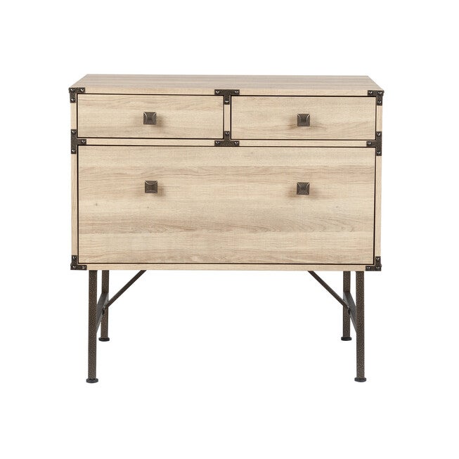 Langer Light Oak Lateral File Drawer File Drawer, LIGHT OAK, hi-res image number null
