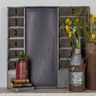 Grey Industrial Memo Board Metal Wall Décor, , alternate image number null