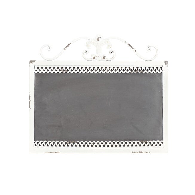 White Farmhouse Abstract Metal Wall Décor, WHITE, hi-res image number null