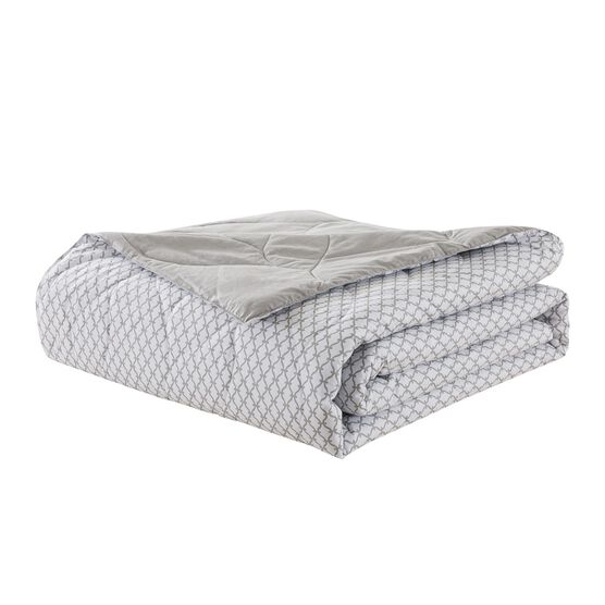 Antimicrobial Cotton Reversible Down Alternative Blanket Blankets, , alternate image number null