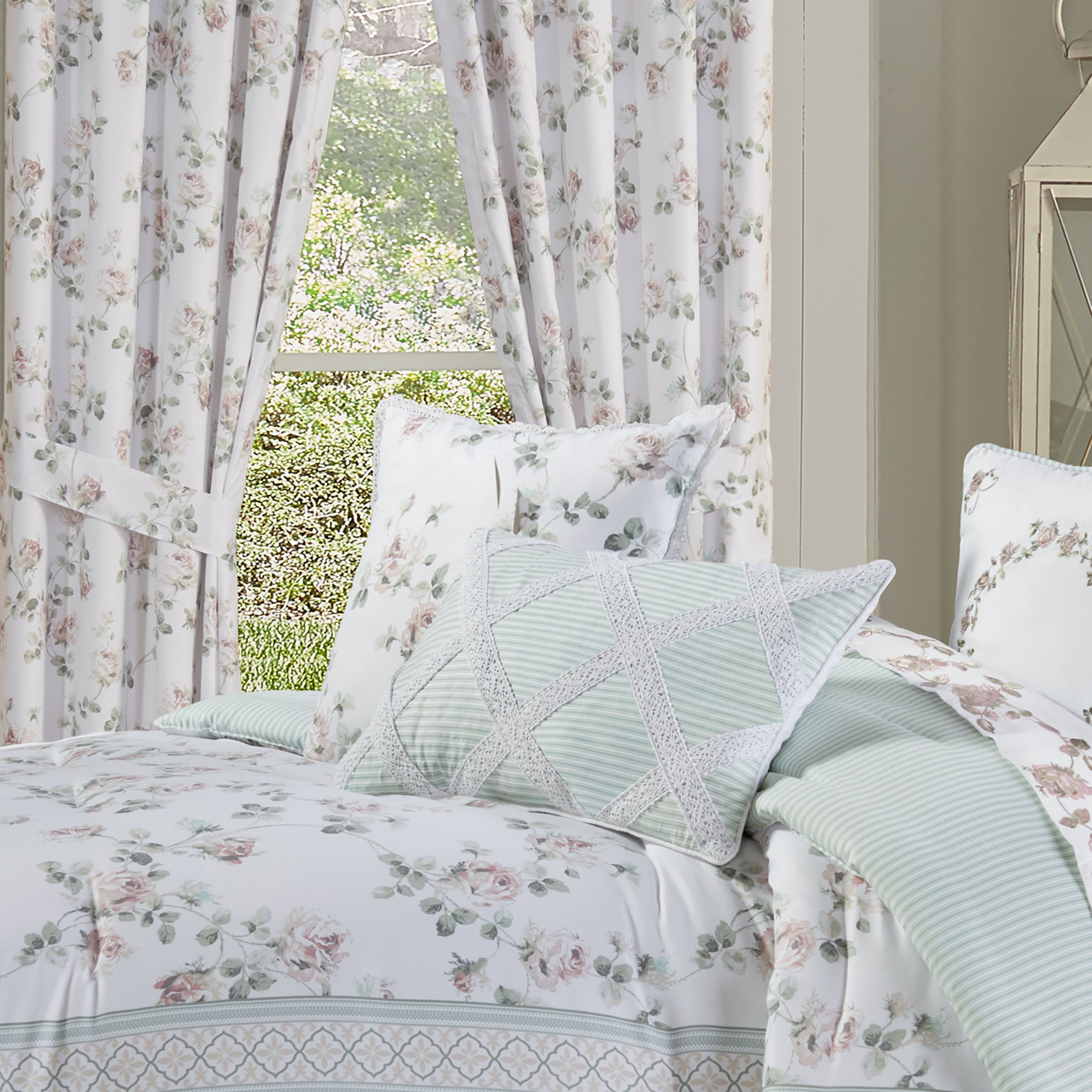 Rialto Sage 16 Inch Square Decorative Throw Pillow, SAGE, alternate image number 1