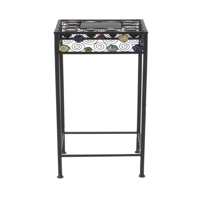 Set Of 3 Black Metal Traditional Plantstand, , alternate image number 5