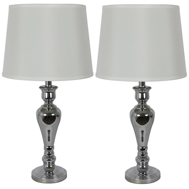 Chrome Touch Control 2-Pack Lamp , CHROME, hi-res image number null