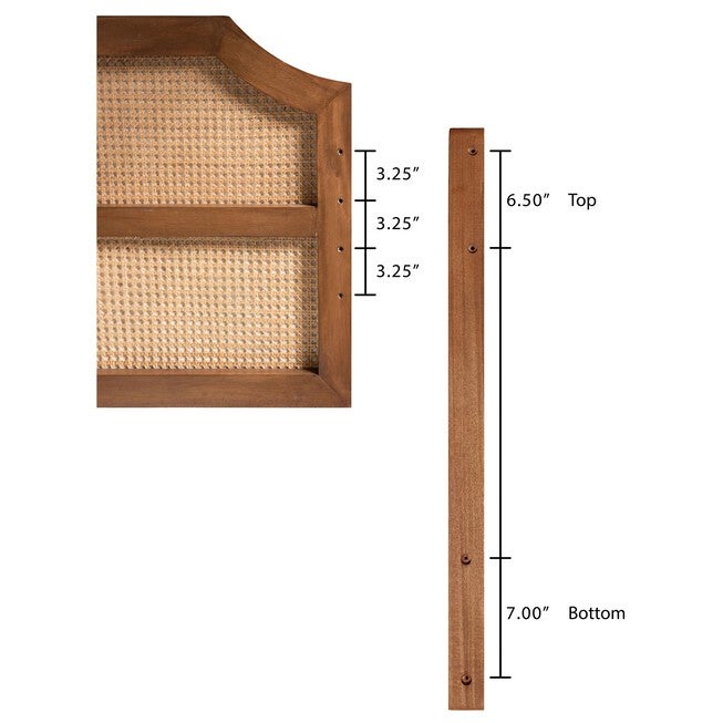Hermine Headboard, WALNUT BROWN, alternate image number null