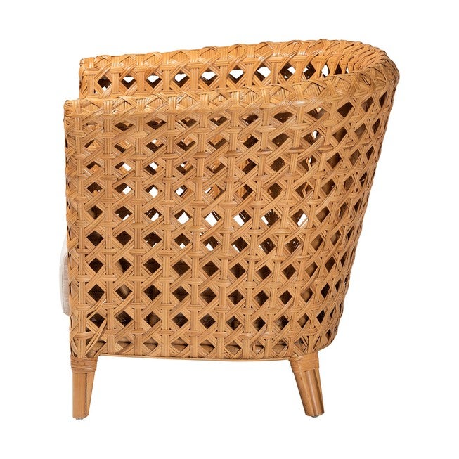 Daiwa Bohemian Light Honey Ratan Accent Chair, LIGHT, alternate image number null