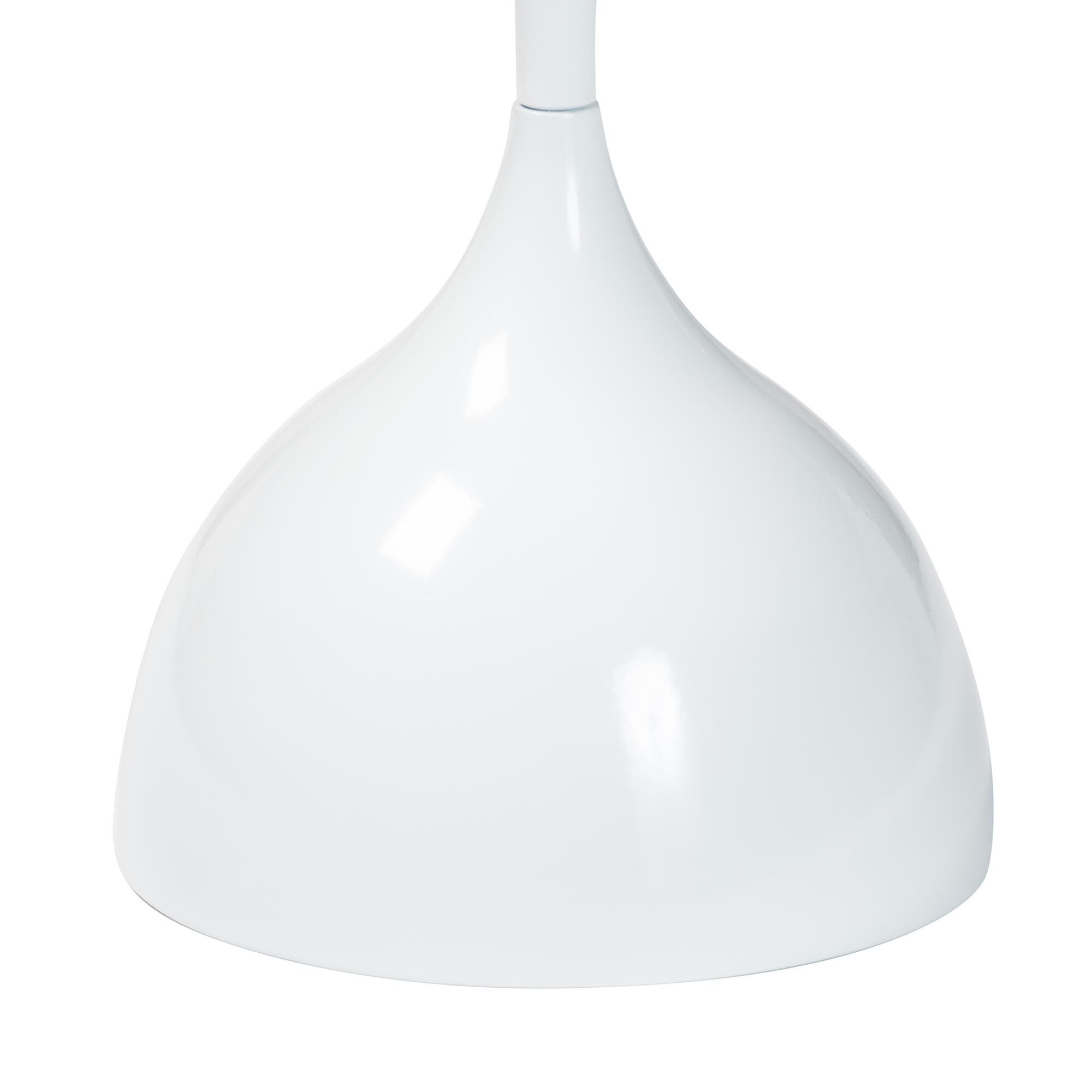 Webb White Metal Pedestal Side Table, WHITE, alternate image number 3