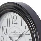 Round Black Wood Clement Audierne Wall Clock, , alternate image number null