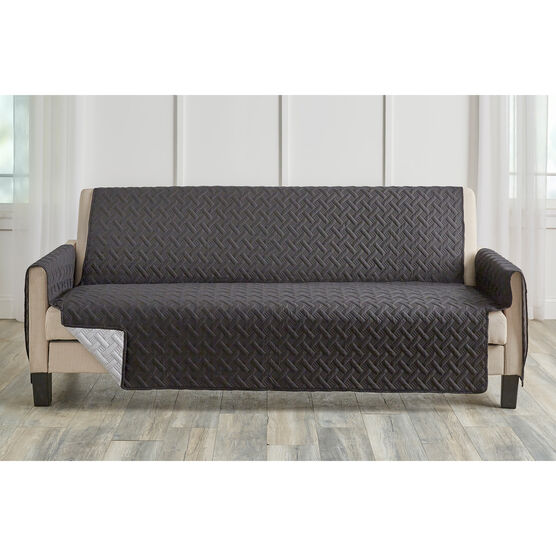 ANTI-BACTERIAL PINSONIC Sofa PROTECTOR, BLACK GRAY