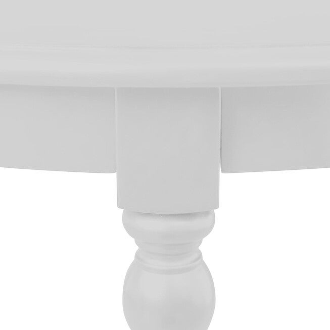 Philippe Round Dining Table, White, WHITE, alternate image number null