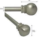 48"-86" Rod set with Ball Finial, , alternate image number 2