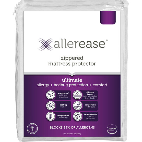 AllerEase Ultimate Mattress Protector, WHITE, hi-res image number null