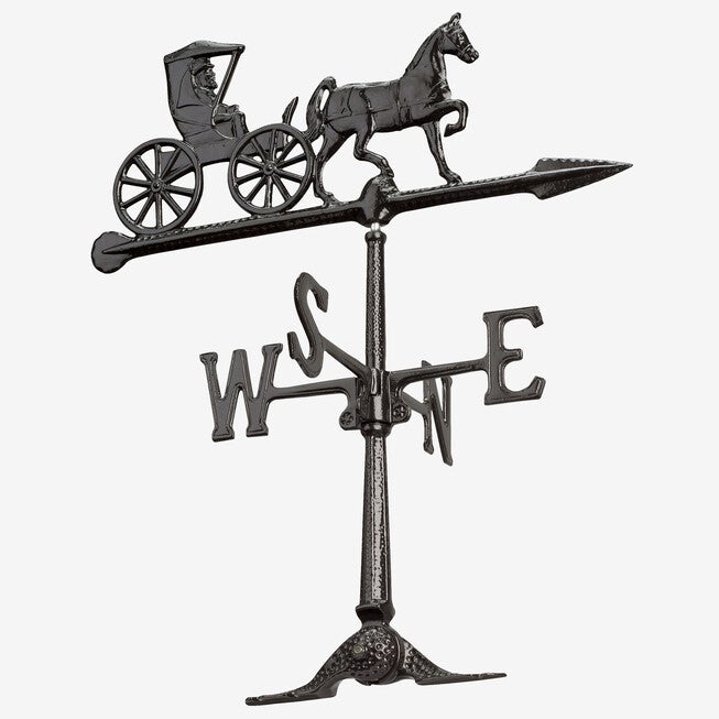 24 inches Country Doctor Weathervane, BLACK, hi-res image number null