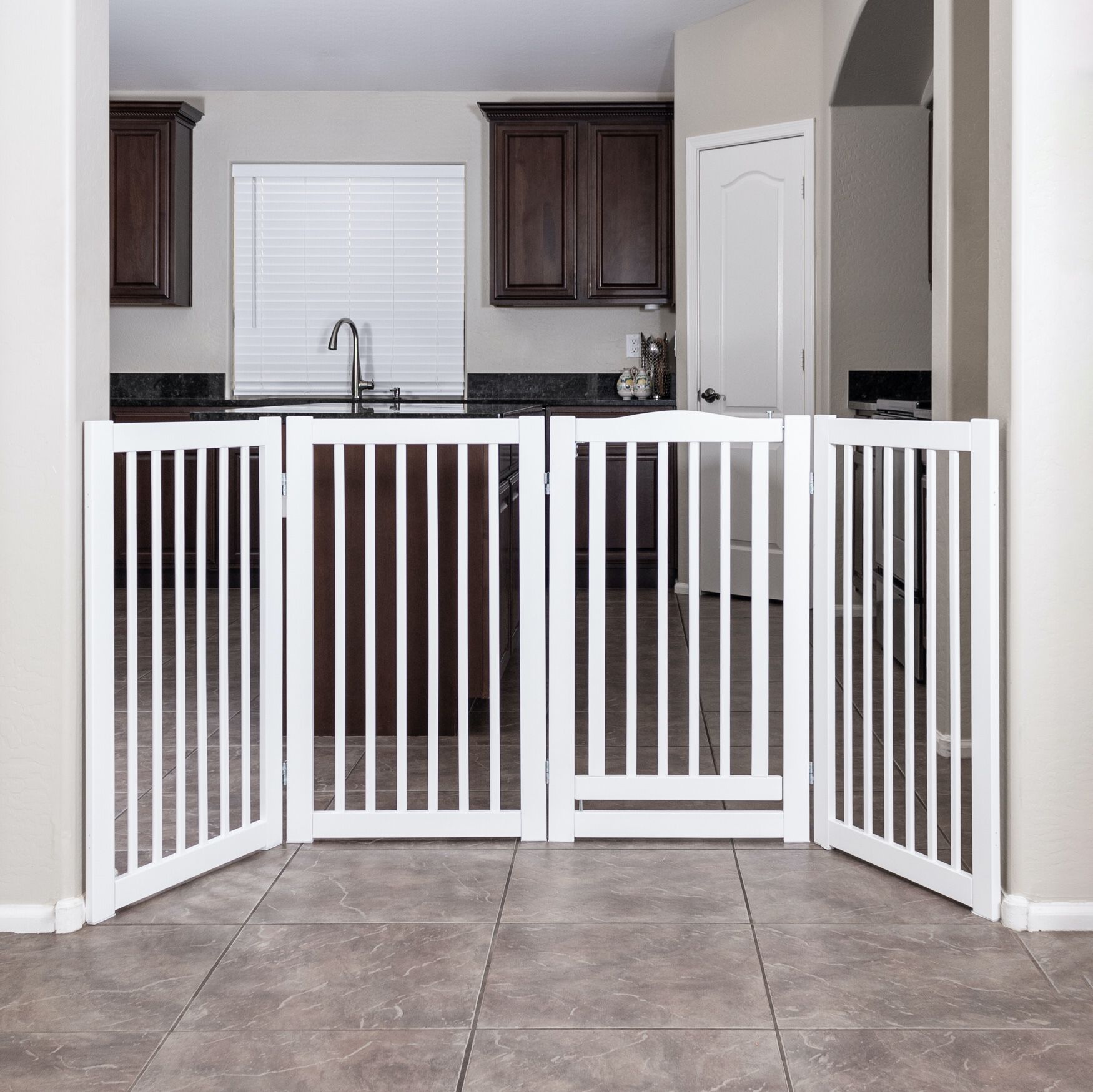 360 Configurable Pet Gate with Door Brylane Home