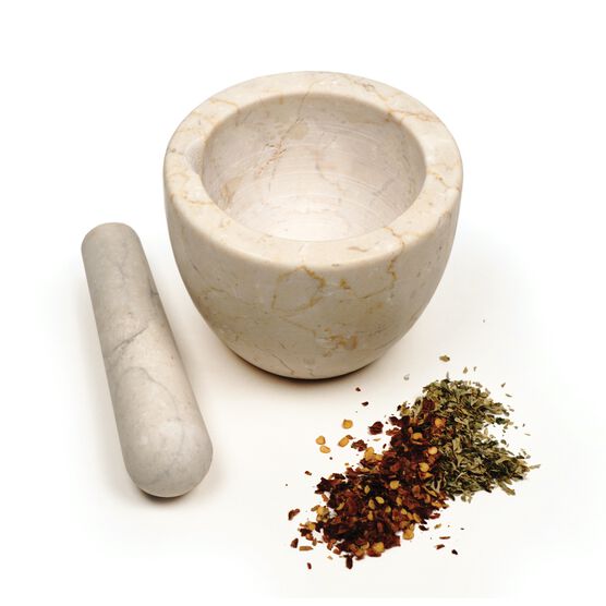 Marble Mortar and Pestle - Beige, , alternate image number null