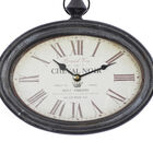 Set Of 2 Cream Metal Vintage Wall Clock, , alternate image number null