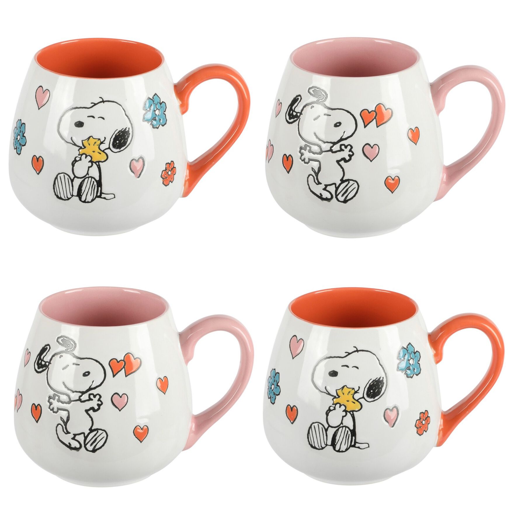 Peanuts&reg; Set of 4 Belly Cups, , on-hover image number 1