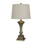 29" Antique Brass Metal Table Lamp, , on-hover image number null