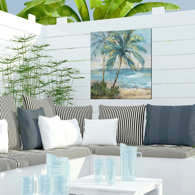 COASTAL PALM 1 OUTDOOR ART 24X24, , on-hover image number 1