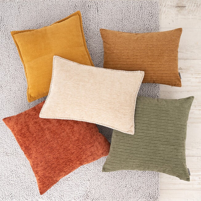 Lambent Cross Stitch Solid Square Pillow, , alternate image number 5