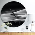 Glittering Silver Pattern Modern Wall Clock, SILVER, hi-res image number null