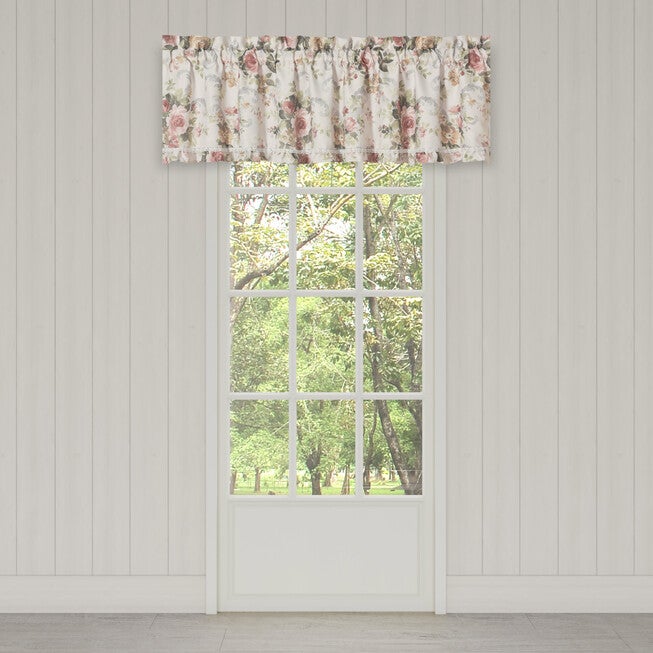Chablis Window Straight Valance, ROSE GOLD, alternate image number 1