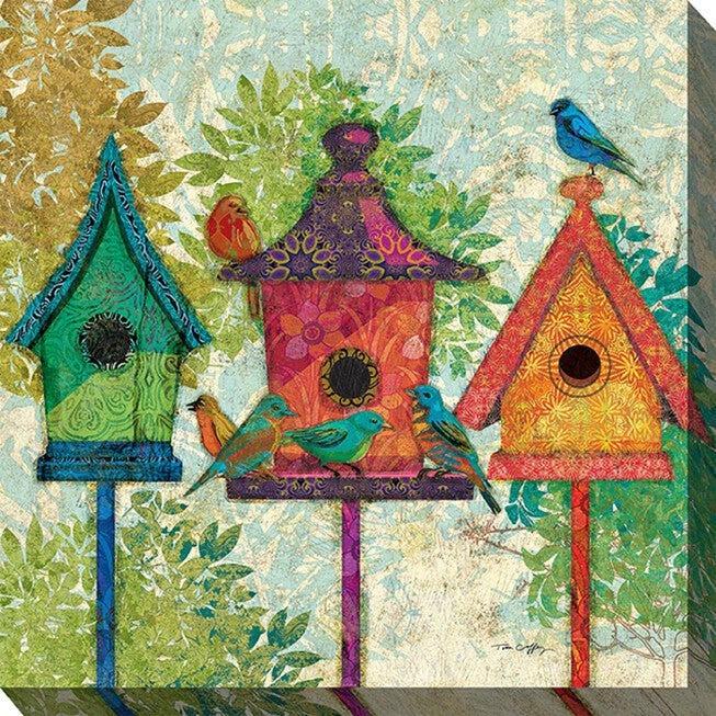 THREE NEIGHBORS OUTDOOR ART 24X24, MULTI, hi-res image number 0