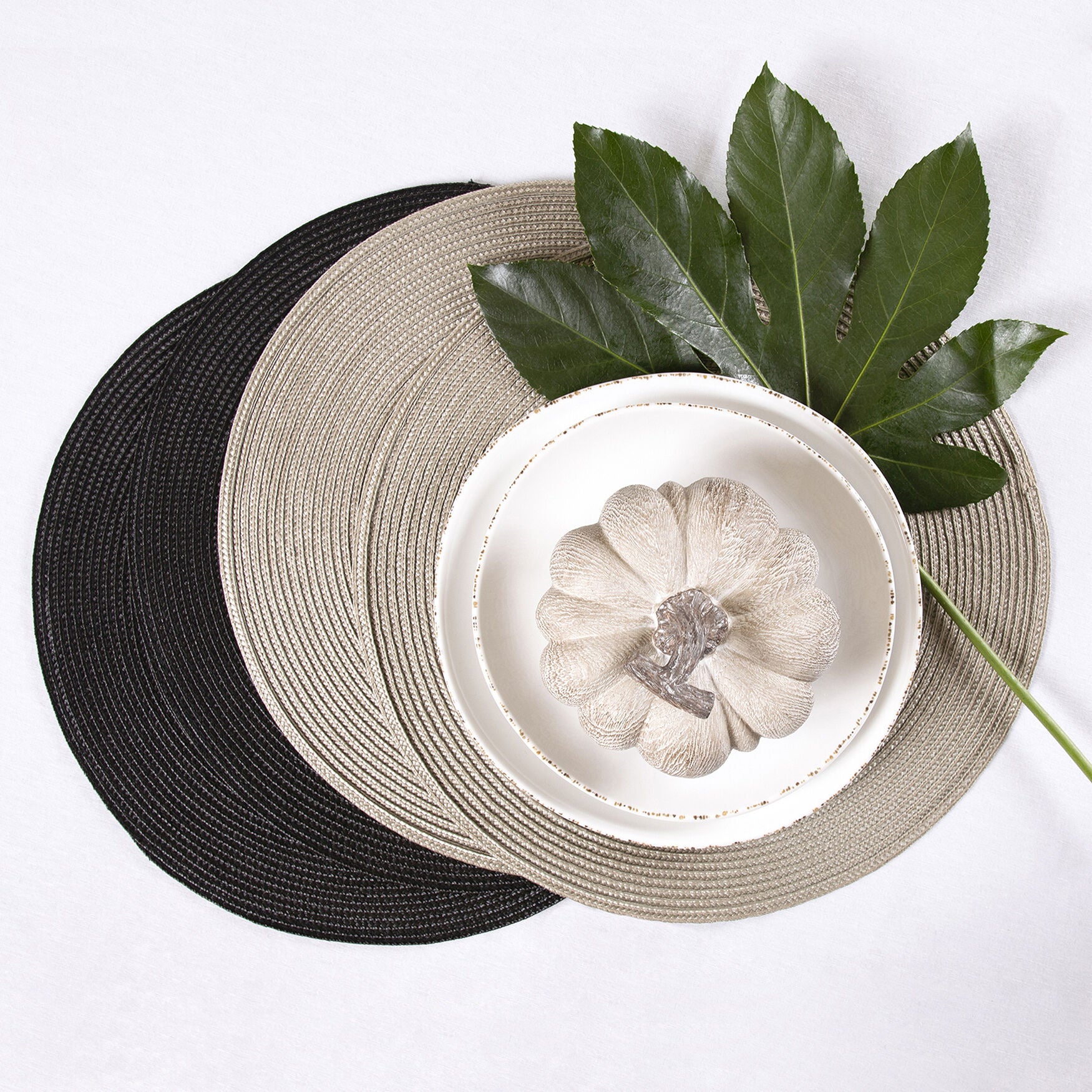 Woven Round Placemat, Set Of Twelve, , on-hover image number 1