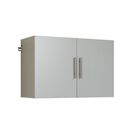 HangUps 36" Upper Storage Cabinet, Light Gray, , alternate image number null