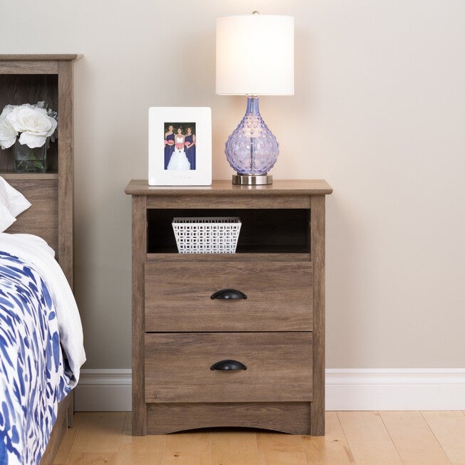 Salt Spring Tall Night Stand in Drifted Gray, GRAY, hi-res image number null