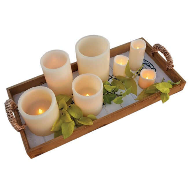 Set of 3 Battery Operated LED Candles, , alternate image number null