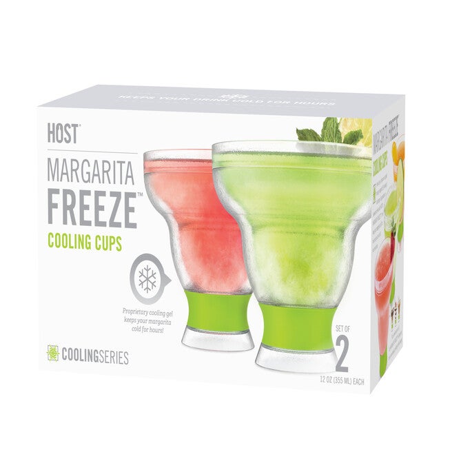 Margarita Freeze Cooling Cups In Green (Set Of 2) By, , alternate image number null