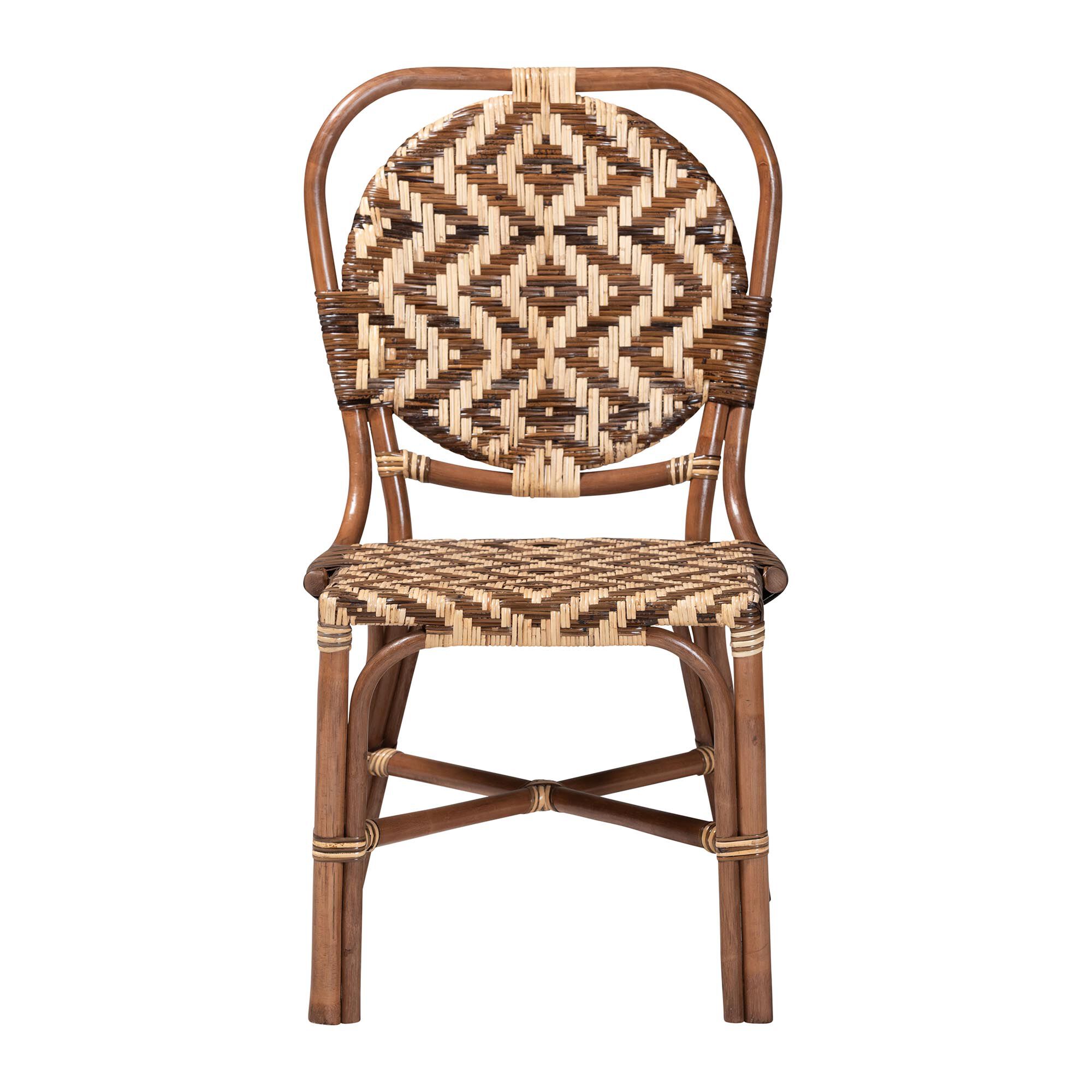 Mariano Natural Rattan Dining Chair, BROWN, alternate image number 2