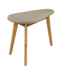 Grey Resin Modern Outdoor Accent Table, , alternate image number null
