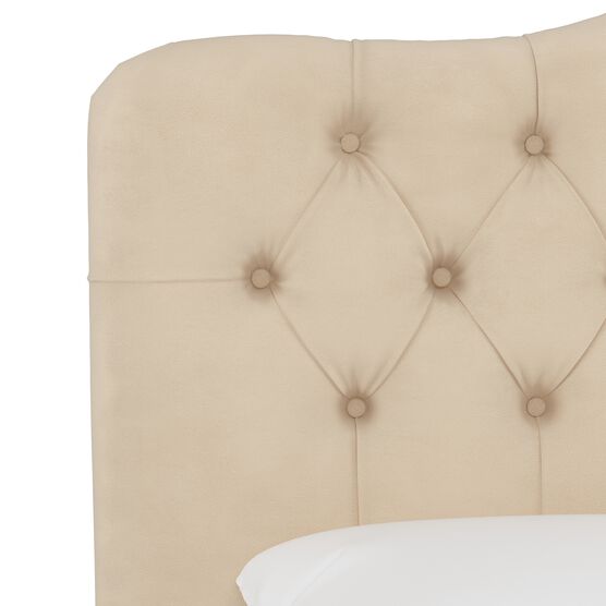 Velvet Tufted Headboard, , alternate image number null