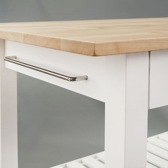 Kitchen Island with Solid Wood Top, , alternate image number null