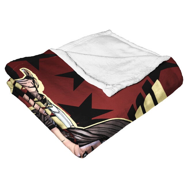 Ent 575 Wonder Women Ya Okay Silk Touch Throw Blanket, , alternate image number null