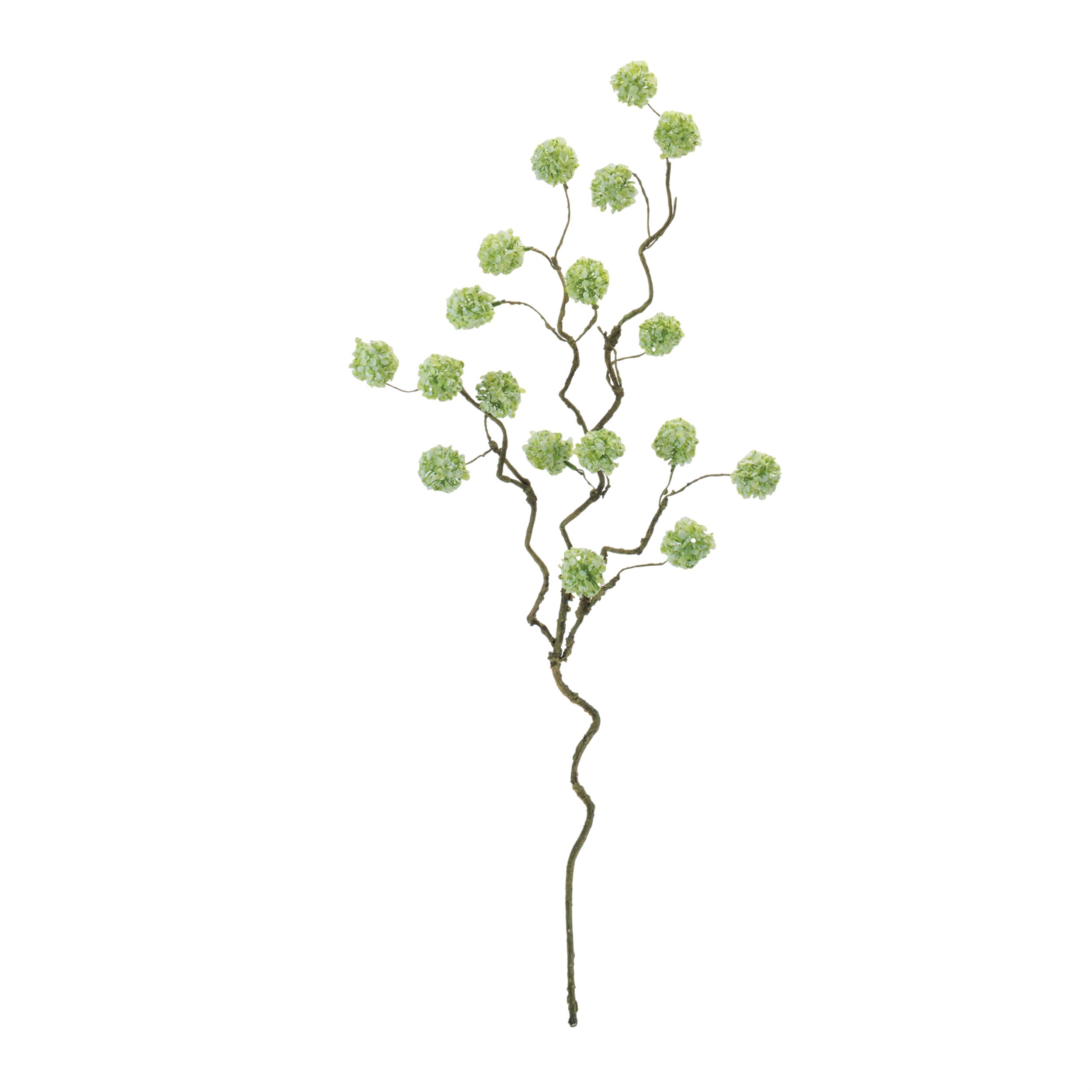 Snowball Floral Branch Set of 6, GREEN, alternate image number 1