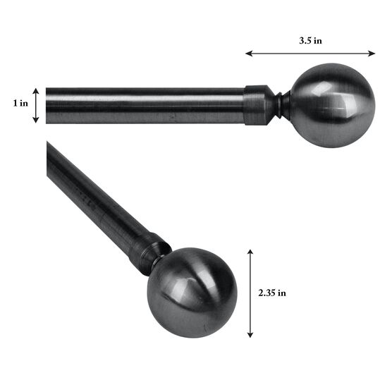 Versailles' Lexington Ball Rod Set (86in - 144in), , alternate image number null