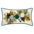 Harvest Dimensional Leaves Lumbar Decorative Pillow , MINERAL, hi-res image number null