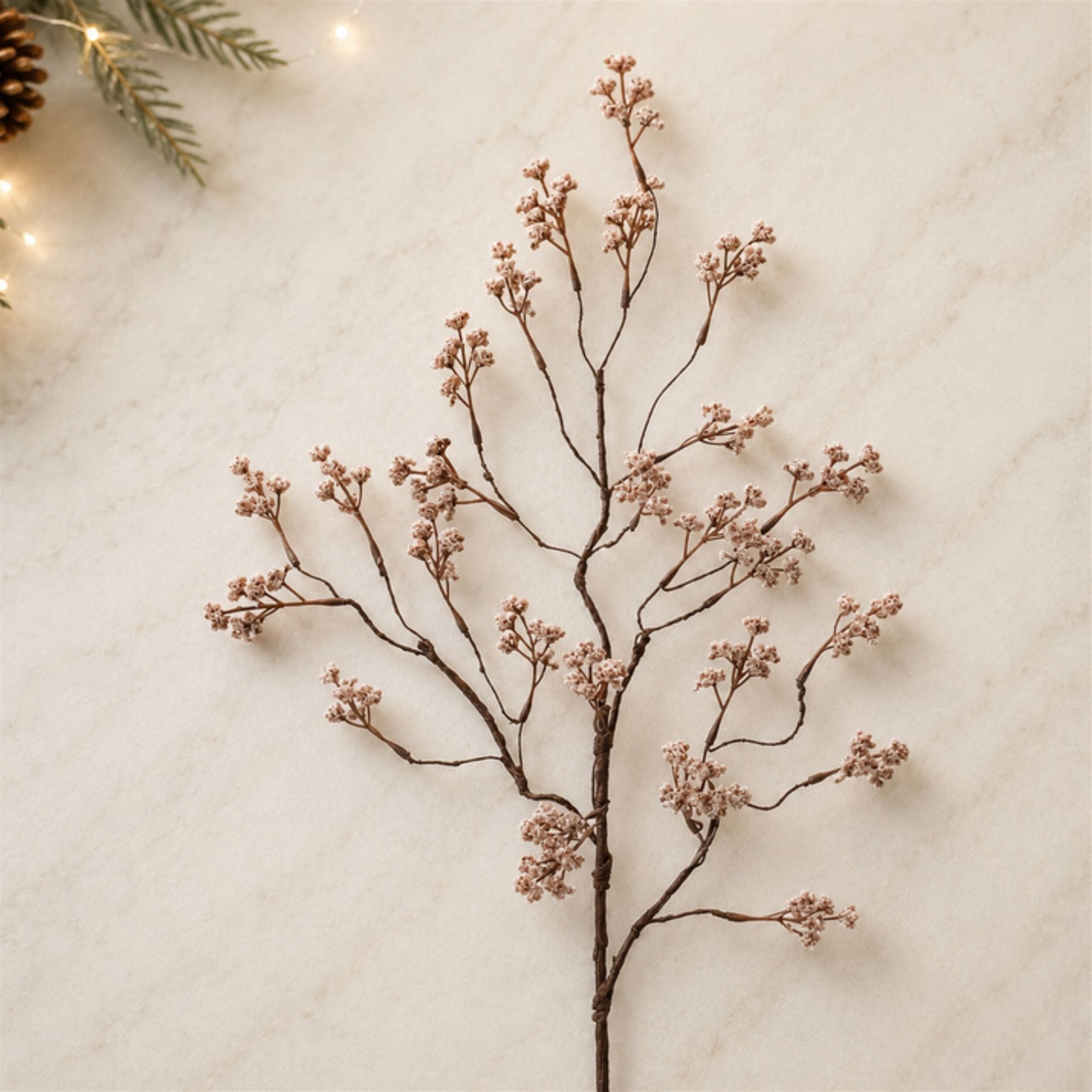 Mini Berry Branch (Set of 4), BROWN BEIGE, alternate image number 1