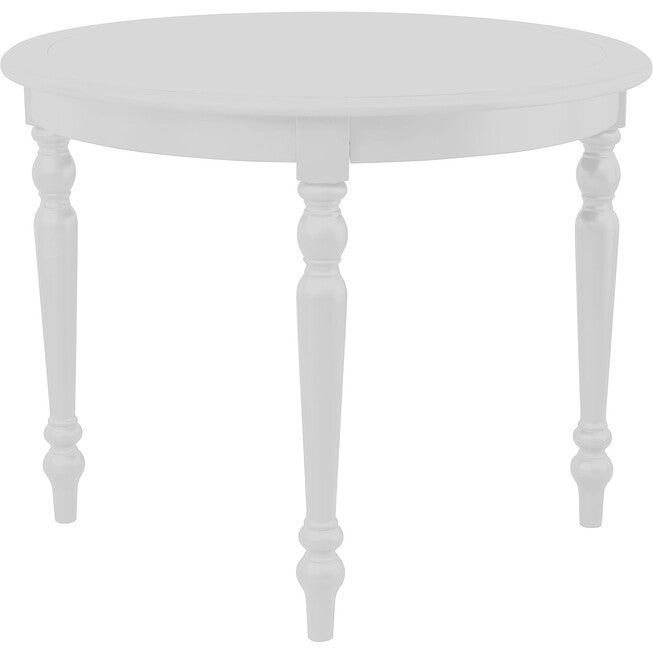 Philippe Round Dining Table, White, WHITE, alternate image number null