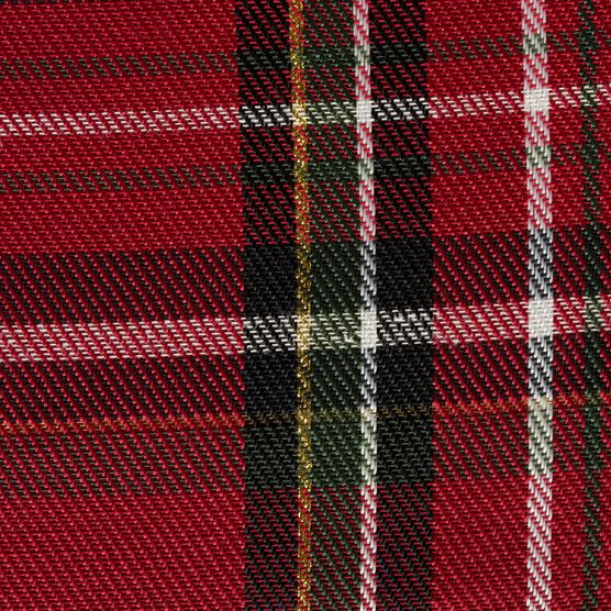 Holiday Metallic Plaid Table Runner 14x72, , alternate image number null