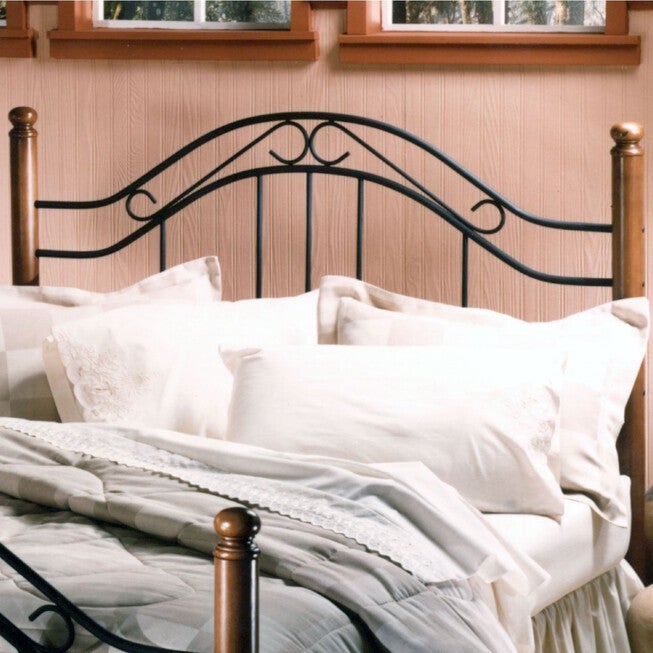 Twin Headboard with Headboard Frame 63½"Lx40½"Wx50 inchesH, OAK, hi-res image number null