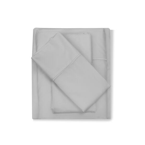 SensorPEDIC Ice Cool 400 Thread Count Cotton-Rich Grey Sheet Set, , alternate image number null
