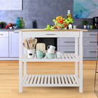 Kitchen Island with Solid Wood Top, , alternate image number null