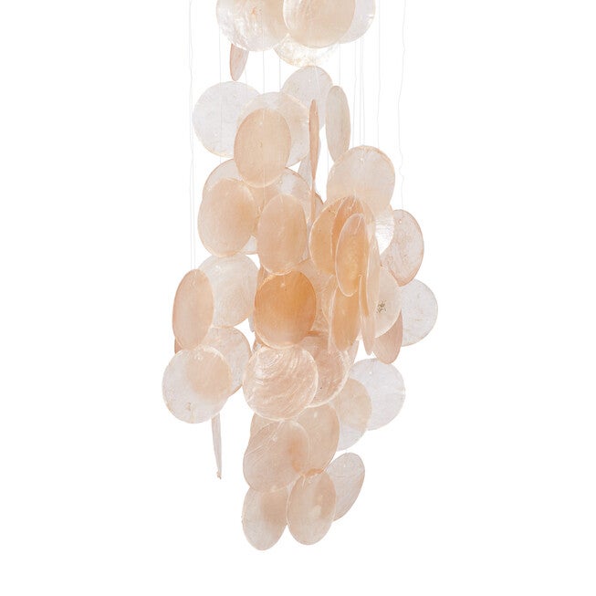 Orange Capiz Coastal Windchime, , alternate image number null
